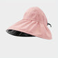 Wide Brim Sun Visor Foldable Picnic Hat Beach UV Protection Scallop Cap For Outdoor