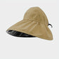 Wide Brim Sun Visor Foldable Picnic Hat Beach UV Protection Scallop Cap For Outdoor