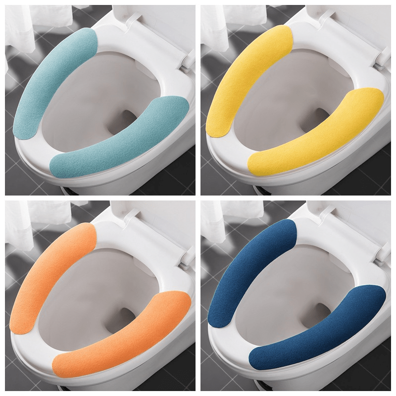 4pcs Sticky Toilet Seat Cushion