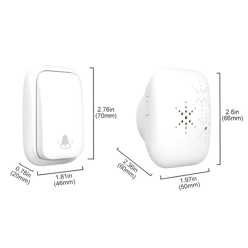 1pc Self Powered Wireless Doorbell