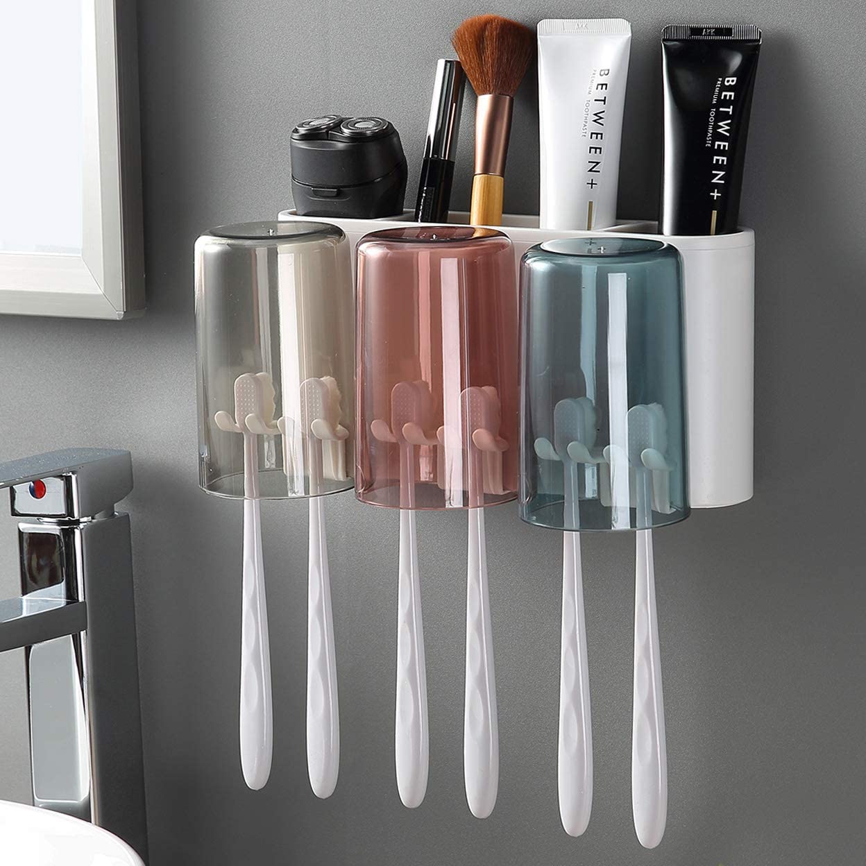 Toothbrush Holder Set With 2/3/4 Cups