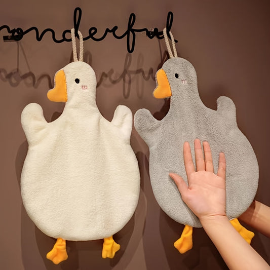 2pc Cartoon Duck Hand Towels