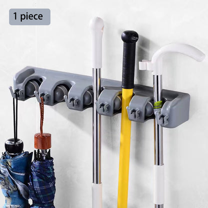 Multifunctional Mop Storage Rack, Mop Holder Broom Holder