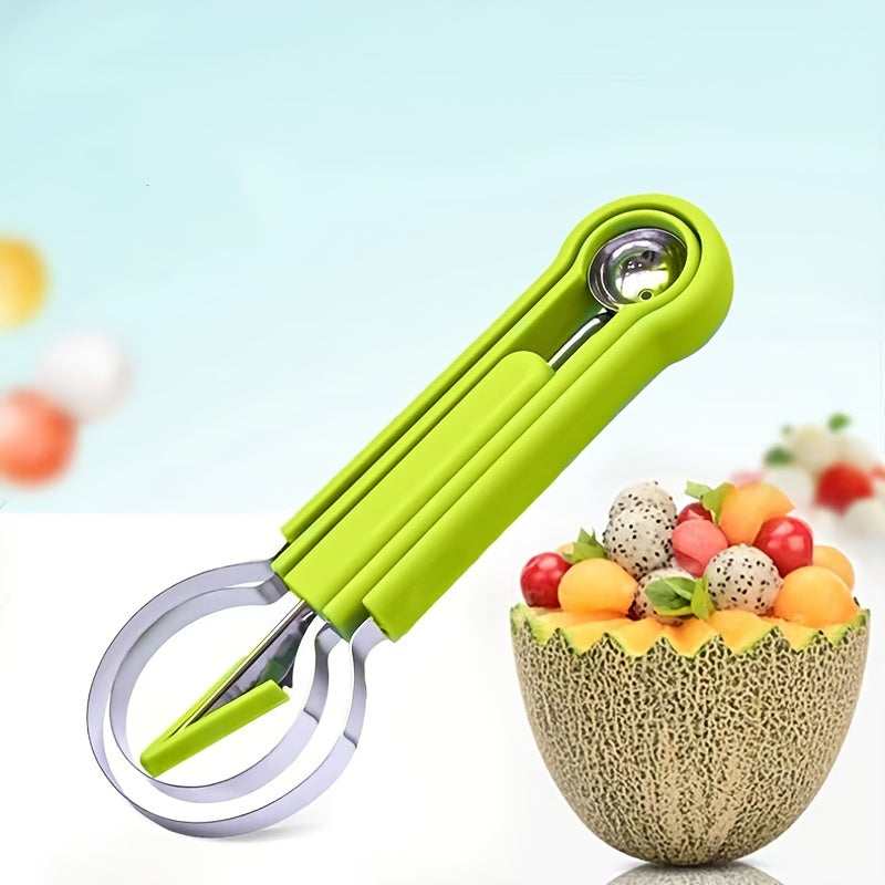 Professional 4 In 1 Stainless Steel Watermelon Scoop